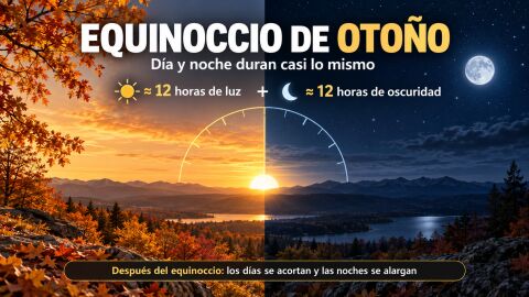 Cu&aacute;nto dura el d&iacute;a y la noche durante el equinoccio de oto&ntilde;o