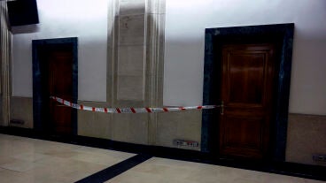 Imagen de la zona precintada