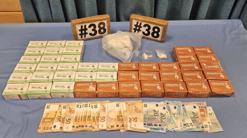 Sustancias incautadas en los dos trasteros de Asturias