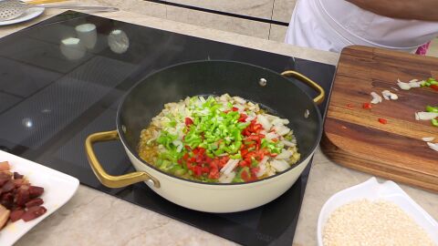 Sofríe las verduras