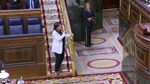 V&Iacute;DEO Del momento en la que expulsan del Congreso a la diputada del PP Ana V&aacute;zquez por llevar un "arma"