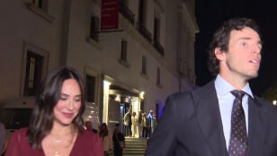 Tamara Falc&oacute; e &Iacute;&ntilde;igo Onieva, en el Teatro Real de Madrid