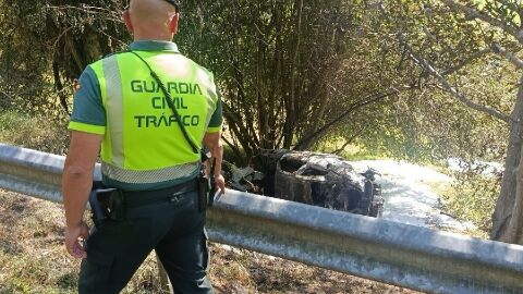 El lugar del accidente