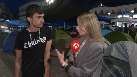 El&iacute;as, acampado en Sol