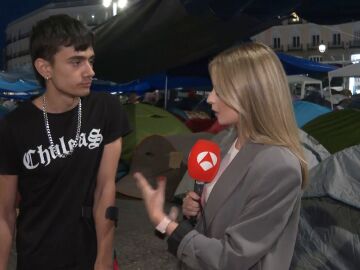 El&iacute;as, acampado en Sol