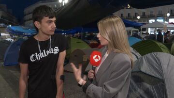 El&iacute;as, acampado en Sol