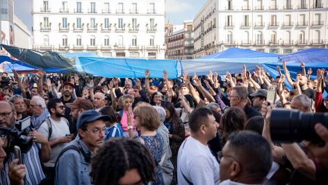 Acampados en Sol