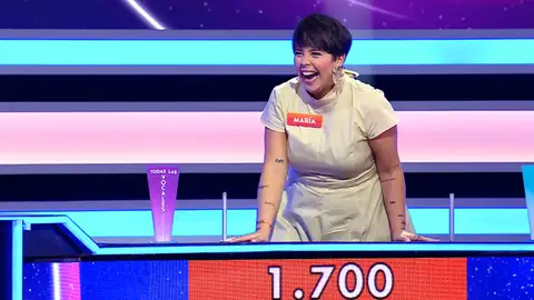 María en La ruleta de la suerte noche María en La ruleta de la suerte noche