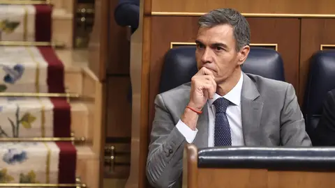 Pedro Sánchez, durante la sesión extraordinaria para votar los dos reales decretos de ley de vivienda Pedro Sánchez, durante la sesión extraordinaria para votar los dos reales decretos de ley de vivienda