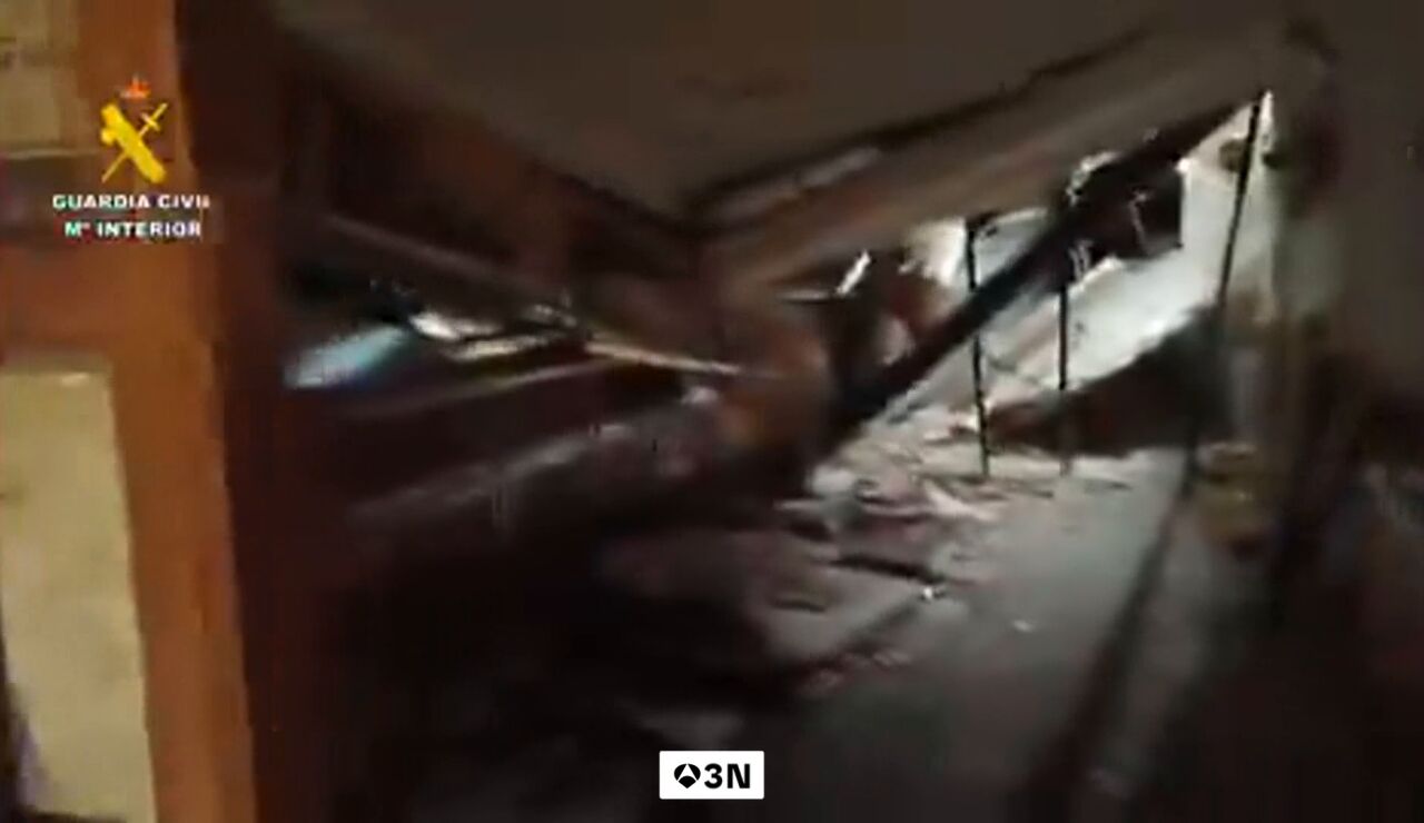 V&iacute;deo: se derrumba un bar en San Vicente de la Sonsierra, Logro&ntilde;o, y deja ocho trasladados al hospital