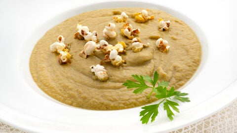 Crema de br&oacute;coli con palomitas de ma&iacute;z: &ldquo;Vais a ver que rica&rdquo;
