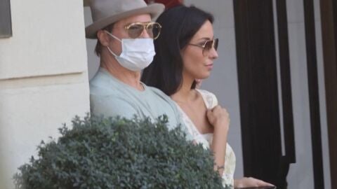 Brad Pitt y su novia Ines de Ramon en Madrid