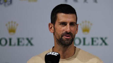 Djokovic, en rueda de prensa en Shangh&aacute;i