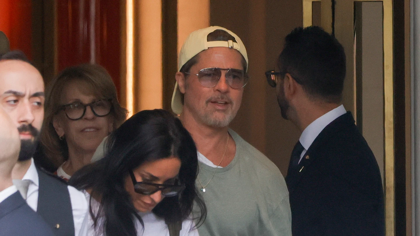 Brad Pitt y su novia Ines de Ramon en Madrid Brad Pitt y su novia Ines de Ramon en Madrid