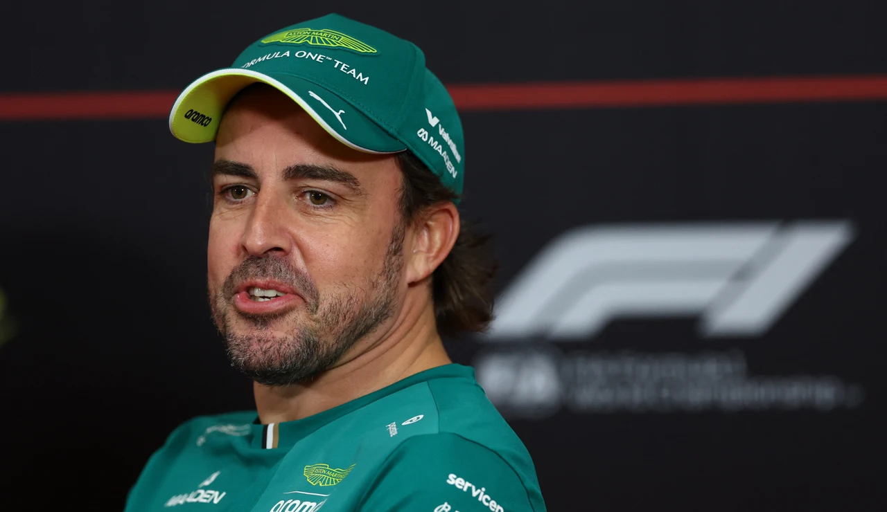 Fernando Alonso, en la rueda de prensa de este jueves en Marina Bay