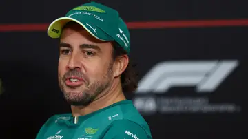 Fernando Alonso, en la rueda de prensa de este jueves en Marina Bay Fernando Alonso, en la rueda de prensa de este jueves en Marina Bay