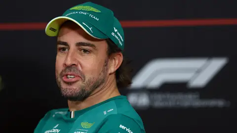 Fernando Alonso, en la rueda de prensa de este jueves en Marina Bay Fernando Alonso, en la rueda de prensa de este jueves en Marina Bay