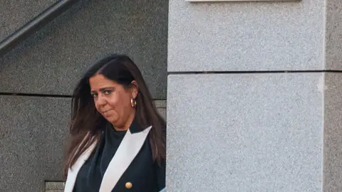 La jueza Biedma saliendo de la Audiencia Nacional La jueza Biedma saliendo de la Audiencia Nacional