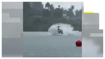 Helic&oacute;ptero se estrella en Guatemala