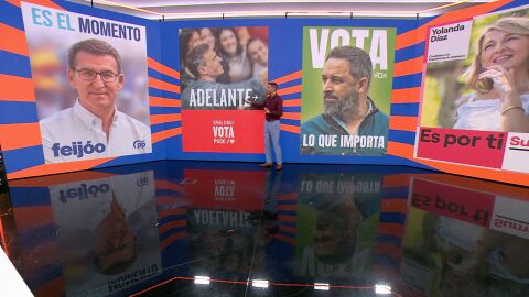 Los carteles de los partidos