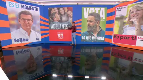 Los carteles de los partidos Los carteles de los partidos