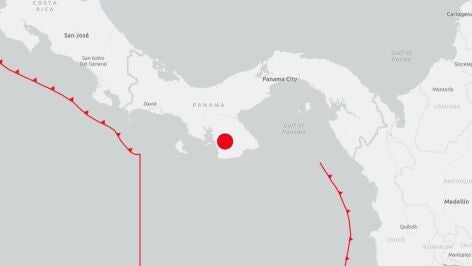 Imagen del terremoto en Panam&aacute; 