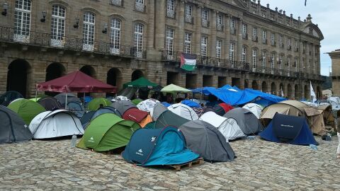 Imagen de archivo de la acampada en Galicia