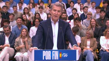 Acto de precampa&ntilde;a de Feij&oacute;o junto Ayuso y Almeida en Madrid, streaming en directo