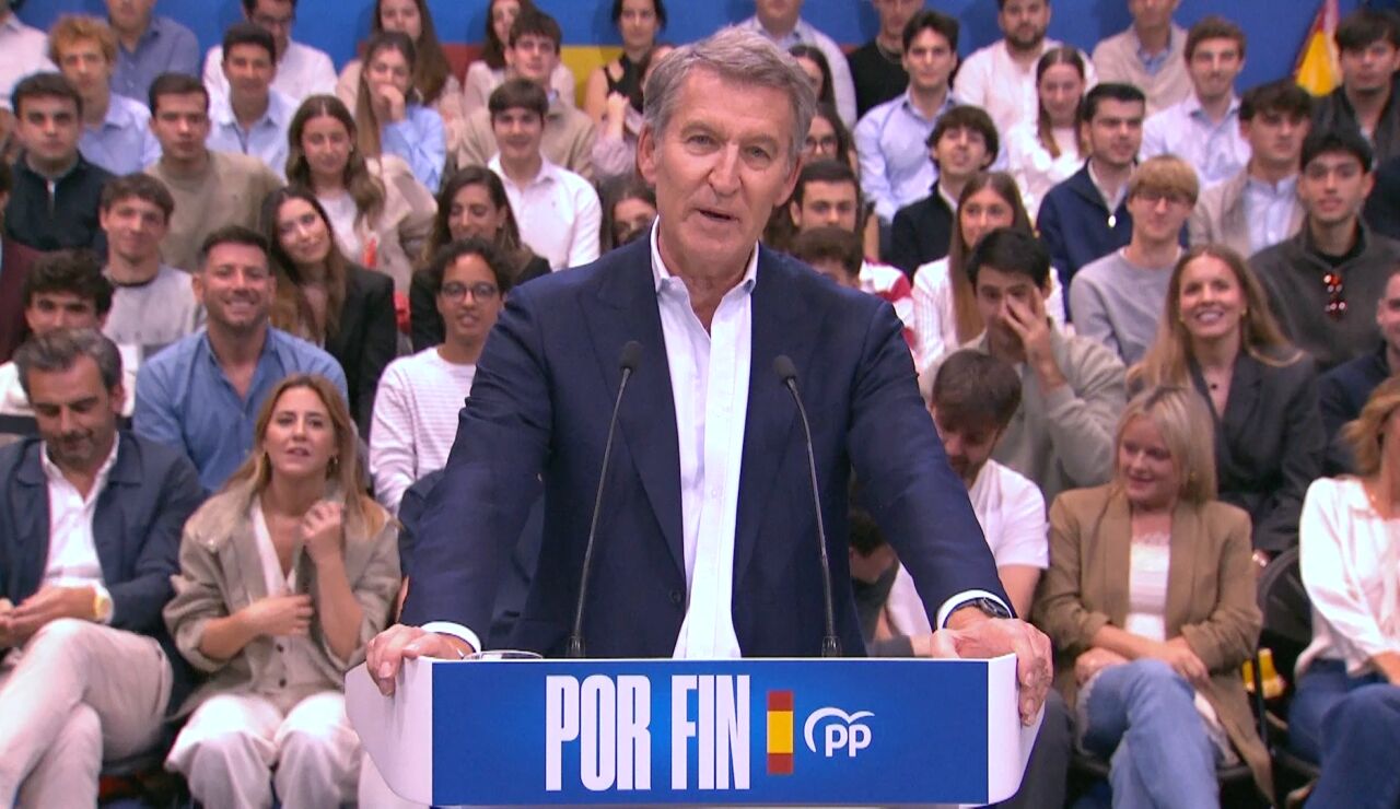 Acto de precampa&ntilde;a de Feij&oacute;o junto Ayuso y Almeida en Madrid, streaming en directo