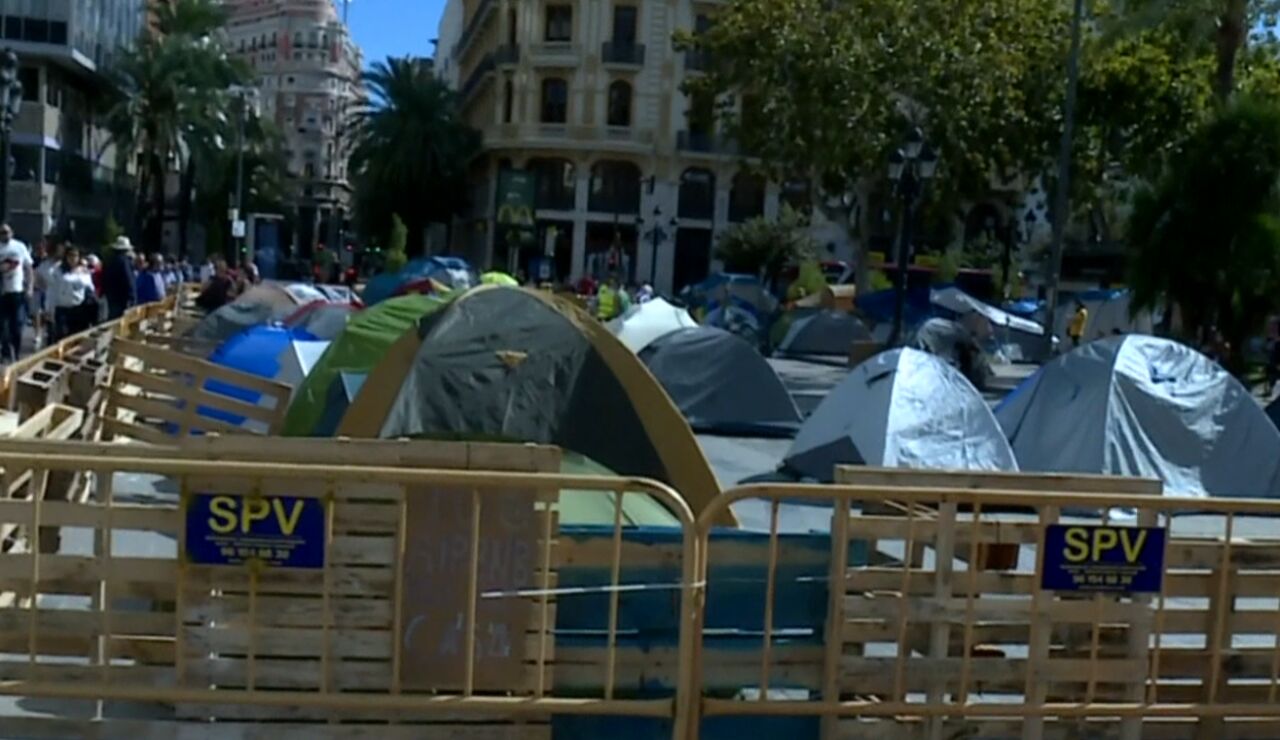 Acampada en Valencia