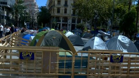 Acampada en Valencia