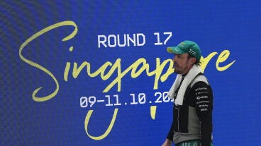 Fernando Alonso, tras el GP de Singapur 