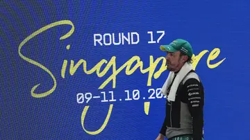 Fernando Alonso, tras el GP de Singapur Fernando Alonso, tras el GP de Singapur