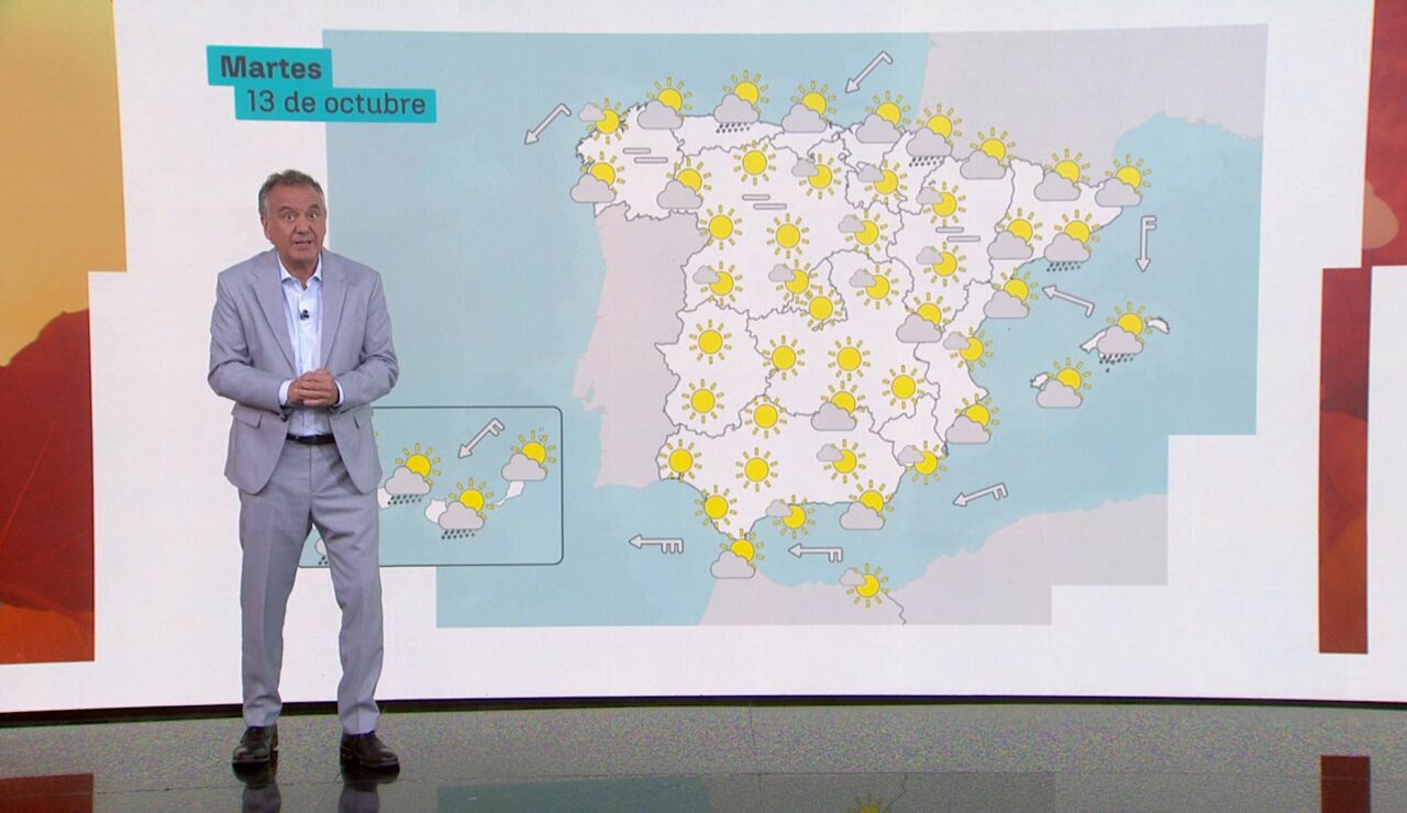Roberto Brasero y la previsi&oacute;n del martes 13 de octubre