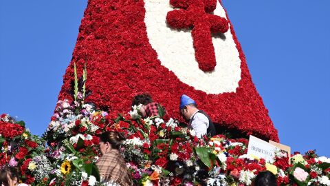 Ofrenda floral en Zaragoza