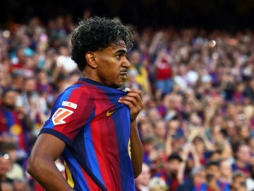 Lamine Yamal, en el partido ante el Getafe en LaLiga