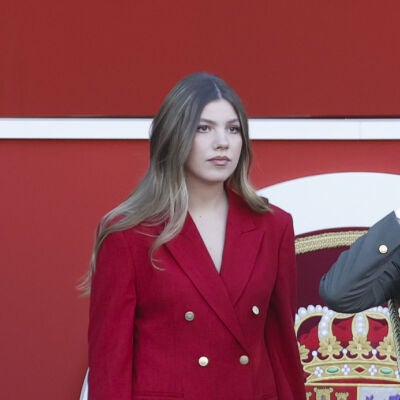 La infanta Sof&iacute;a durante el desfile militar del D&iacute;a de la Hispanidad