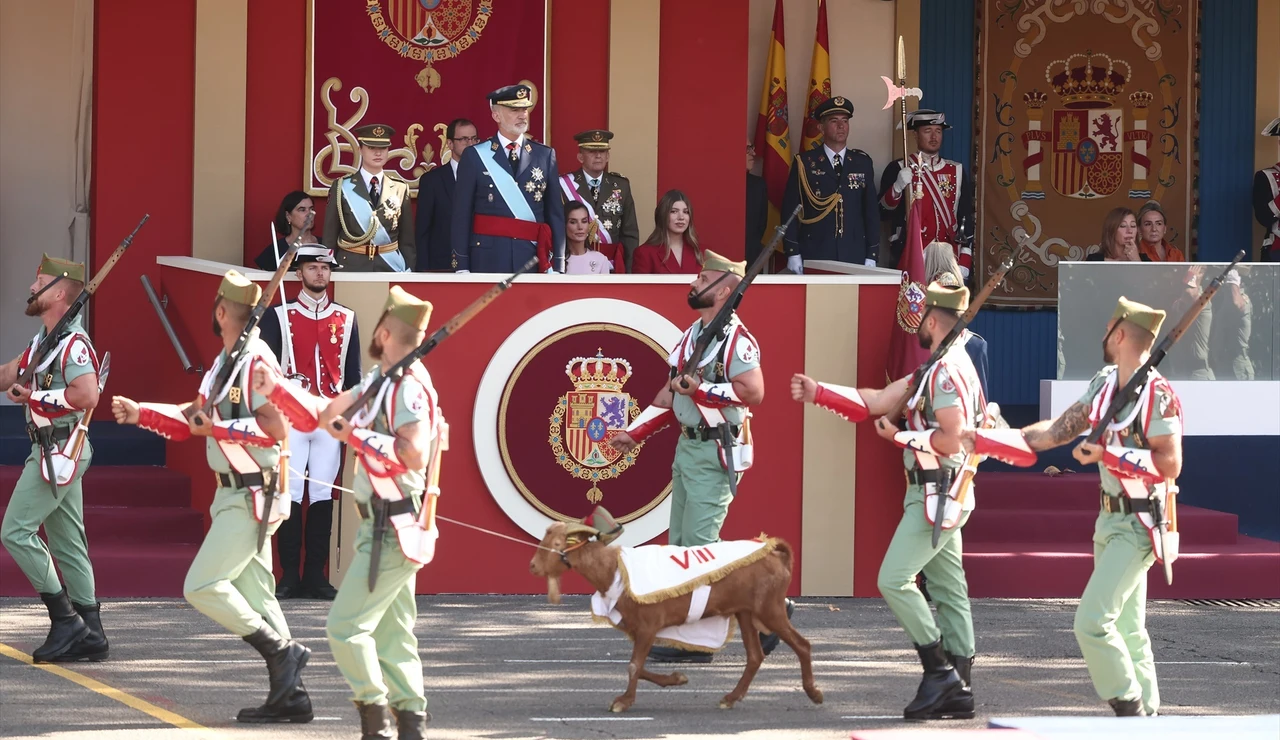 Imagen del desfile militar del 12 de octubre