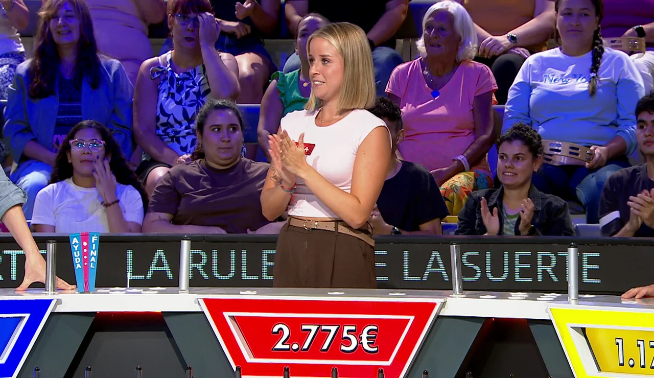 Virginia en La ruleta de la suerte