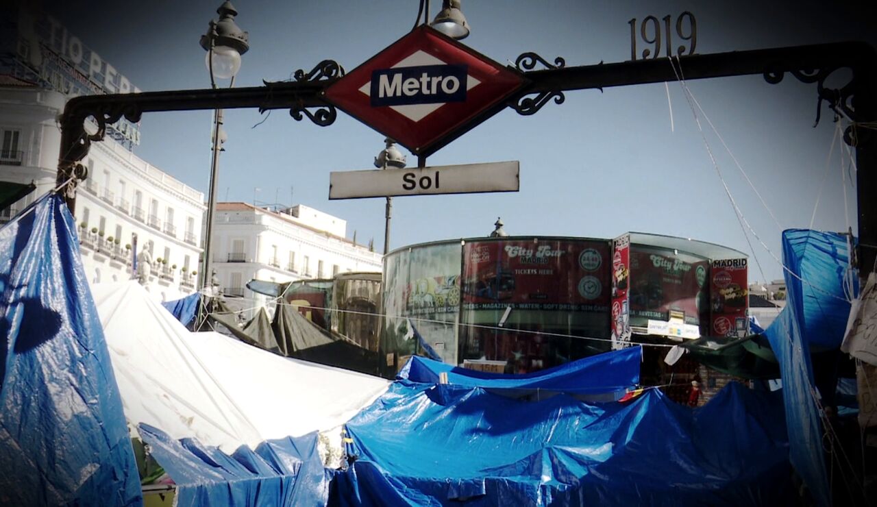 Comerciantes acampada Sol