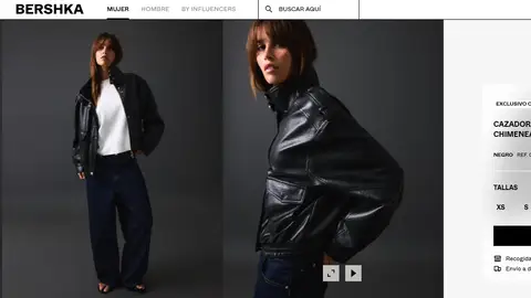 Cazadora efecto piel Cazadora efecto piel