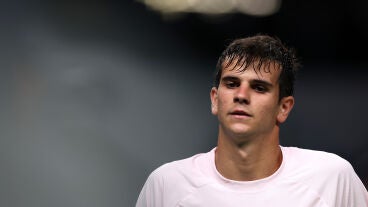 Rafa J&oacute;dar, en su partido ante Casper Ruud en Shangh&aacute;i