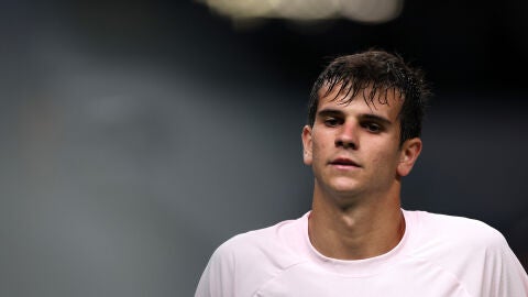 Rafa J&oacute;dar, en su partido ante Casper Ruud en Shangh&aacute;i