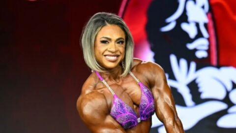 La culturista Marianne von Gierke en acci&oacute;n