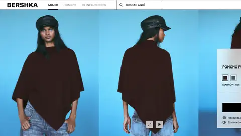 Poncho de punto y cuello alto Poncho de punto y cuello alto