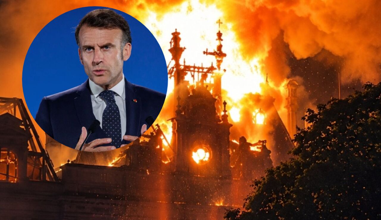 Imagen Macron y del ayuntamiento de Limoges