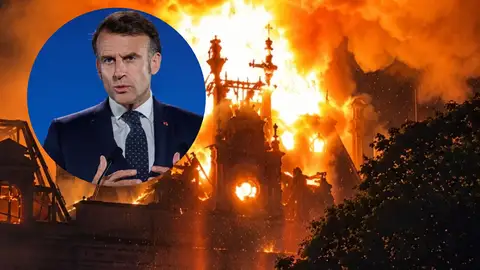Imagen Macron y del ayuntamiento de Limoges Imagen Macron y del ayuntamiento de Limoges