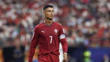 Cristiano Ronaldo en un partido con la Selecci&oacute;n portuguesa