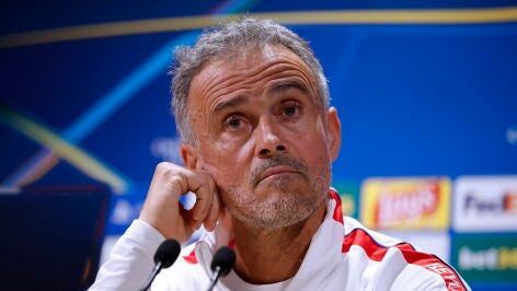 Luis Enrique, en rueda de prensa