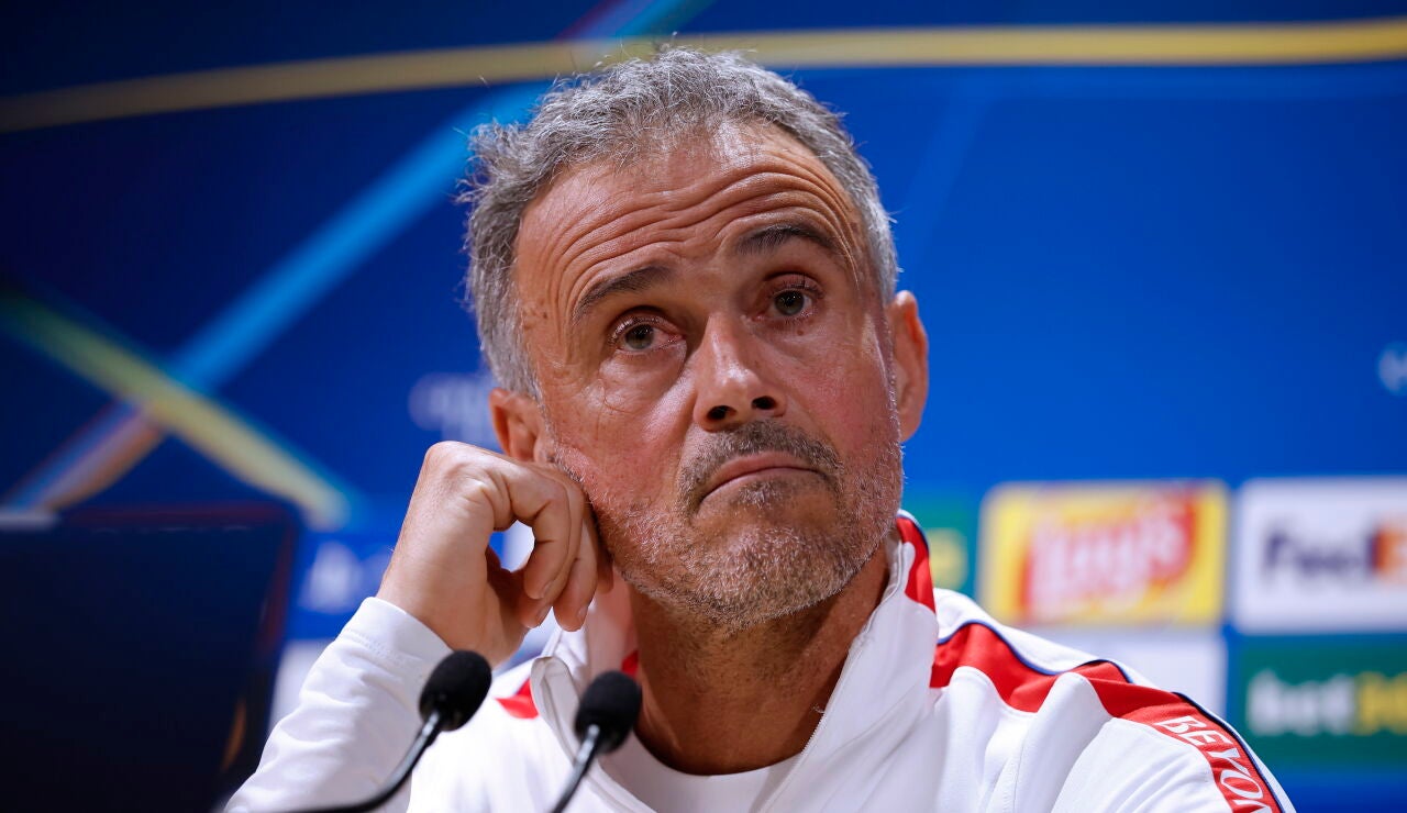 Luis Enrique, en rueda de prensa